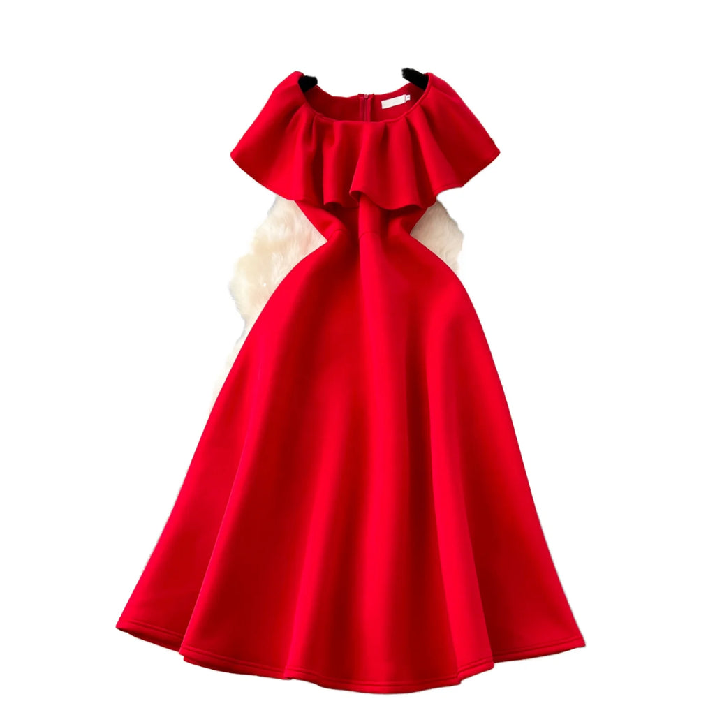 Women's Elegant Casual Midi Dresses Solid Style for Summer Dinners Office Parties Casual Outings Manufactured Women's Clothing