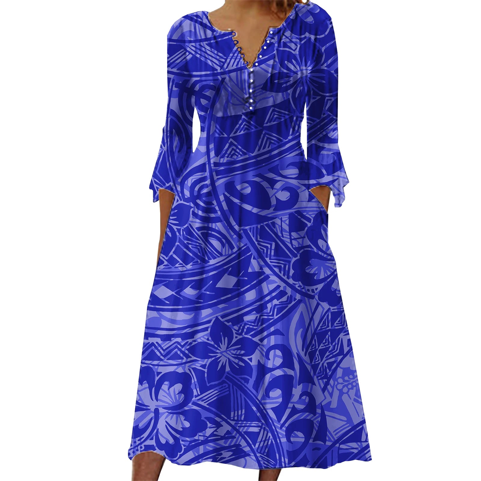 Custom Evening Dresses Women Lady Elegant Skirt Womens Summer Dresses Polynesian Samoan Tribal Printed Womens Clothing 2023