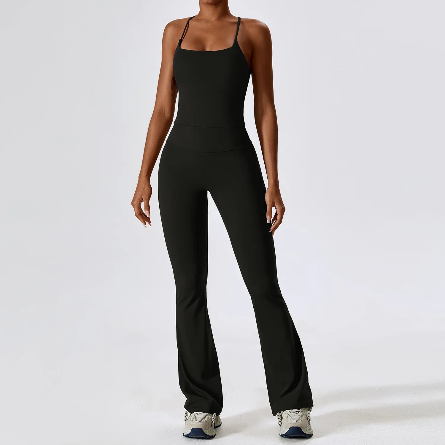 Autumn Shock Resistant Nude Yoga Suit Set Quick Drying Tight Fitting Fitness Suit Casual Sports Suit Women's Clothing