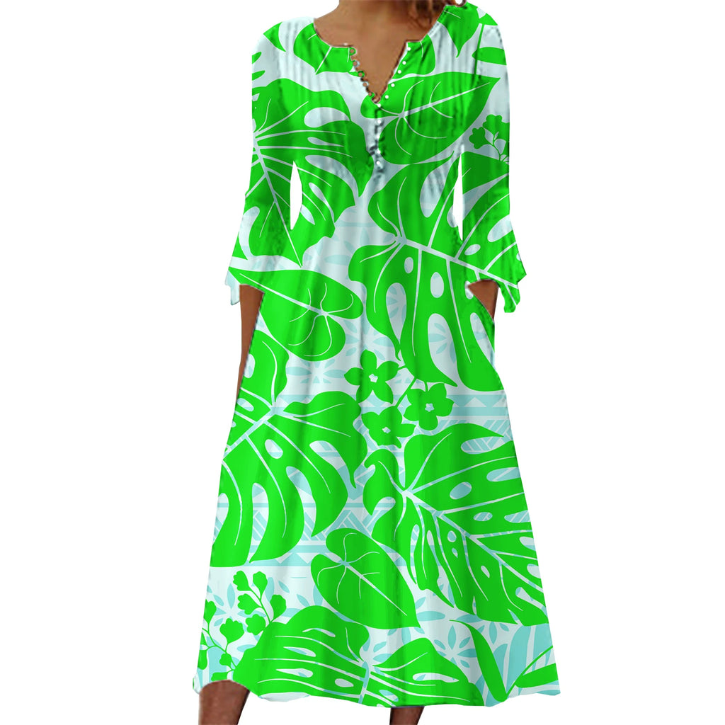Custom Evening Dresses Women Lady Elegant Skirt Womens Summer Dresses Polynesian Samoan Tribal Printed Womens Clothing 2023