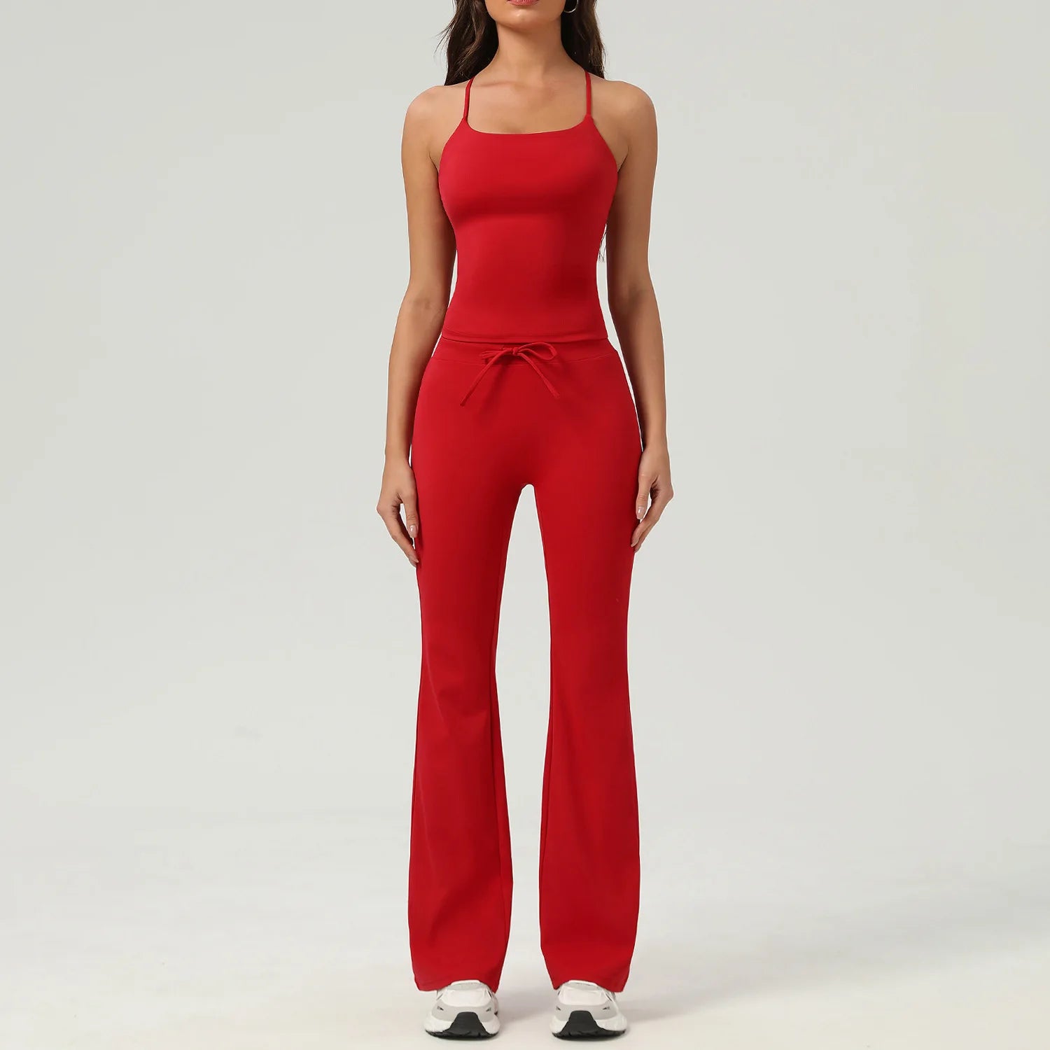 New Spring Women's Tracksuit Outdoor Outfit Matching Lounge Wear Two Piece Set Women Clothing Padded Nude Feel Elastic Yoga Sets