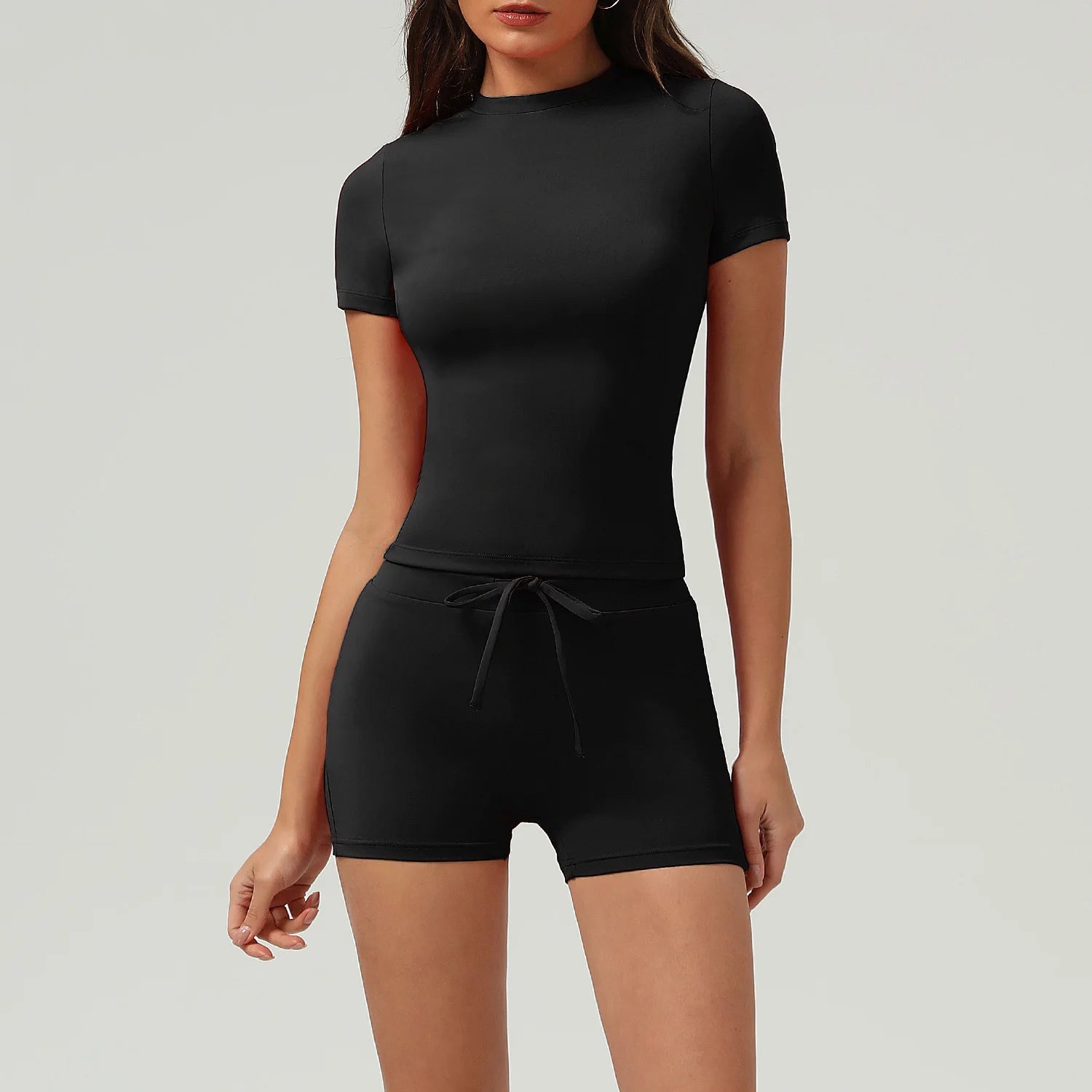 New Spring Women's Tracksuit Outdoor Outfit Matching Lounge Wear Two Piece Set Women Clothing Padded Nude Feel Elastic Yoga Sets