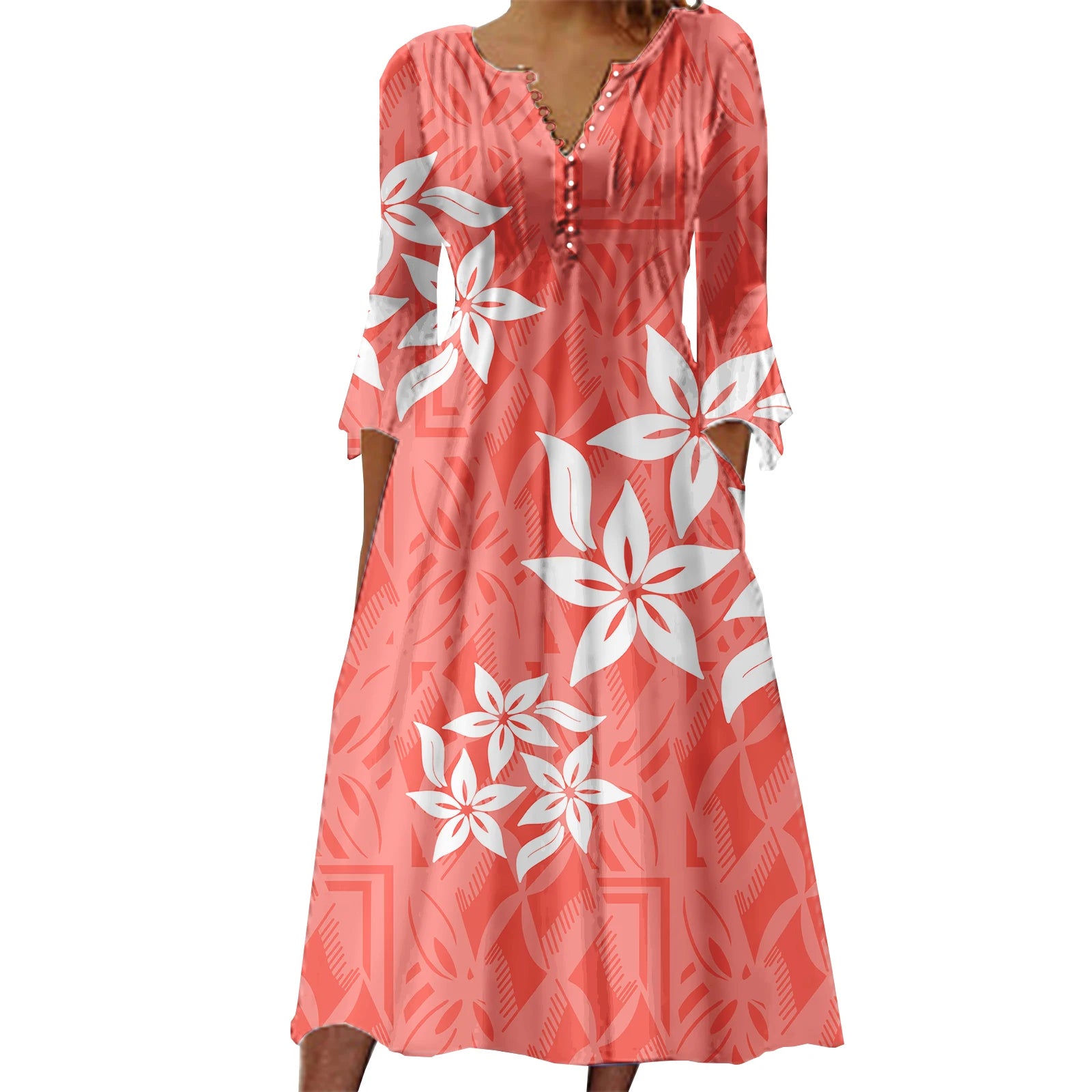 Custom Evening Dresses Women Lady Elegant Skirt Womens Summer Dresses Polynesian Samoan Tribal Printed Womens Clothing 2023