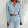 Women's Spring Autumn Sweatshirt Female Clothing Sets Trouser Sport Home Sportswear Sets