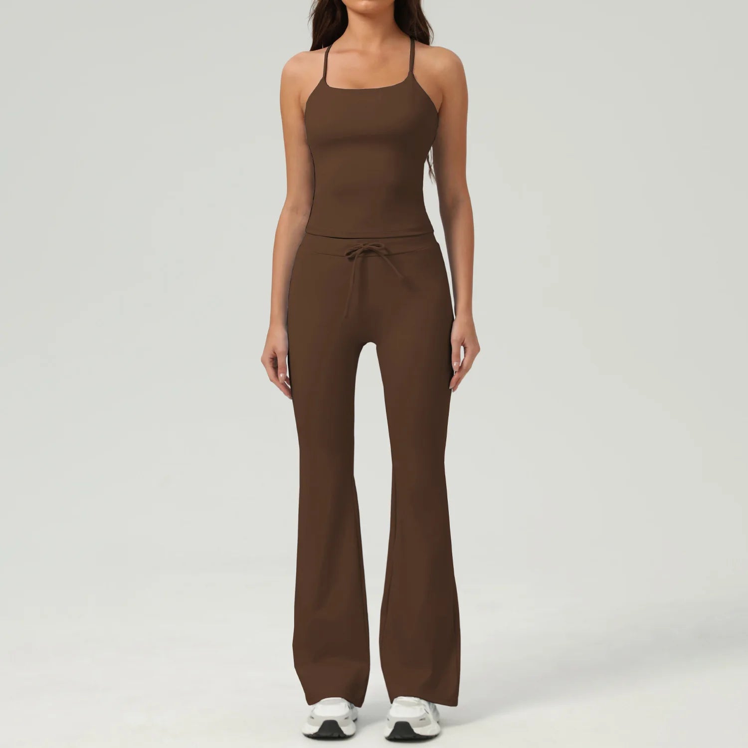New Spring Women's Tracksuit Outdoor Outfit Matching Lounge Wear Two Piece Set Women Clothing Padded Nude Feel Elastic Yoga Sets