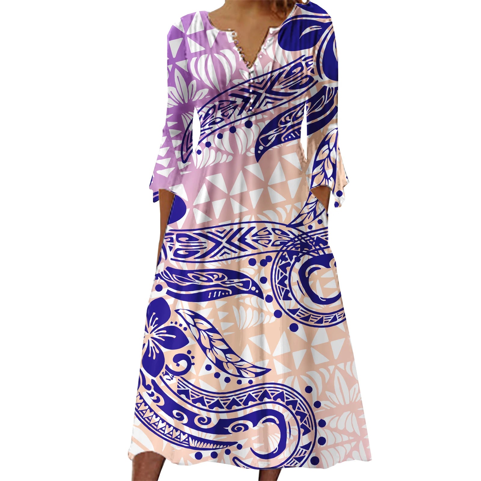 Custom Evening Dresses Women Lady Elegant Skirt Womens Summer Dresses Polynesian Samoan Tribal Printed Womens Clothing 2023