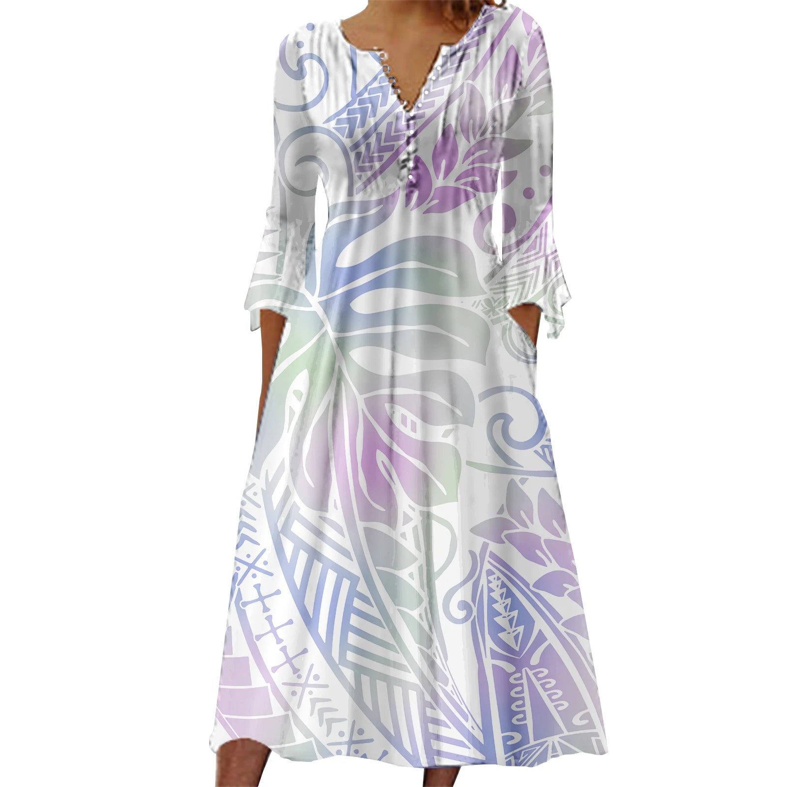 Custom Evening Dresses Women Lady Elegant Skirt Womens Summer Dresses Polynesian Samoan Tribal Printed Womens Clothing 2023