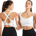 GYJP- 805A# Fitness Clothing Yoga Active Wear  Women Gym Bra Yoga Clothes Moulded Sports Bra With Zipper