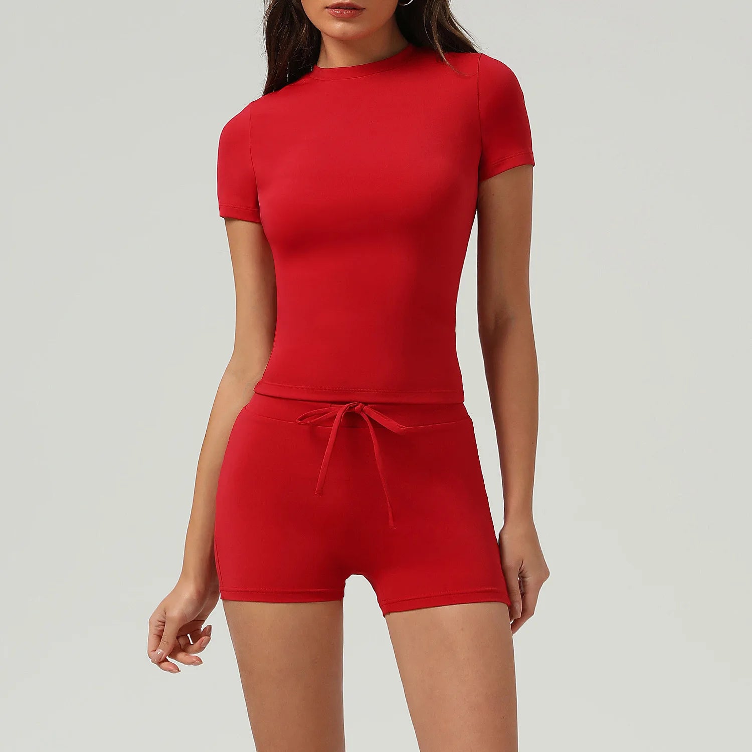 New Spring Women's Tracksuit Outdoor Outfit Matching Lounge Wear Two Piece Set Women Clothing Padded Nude Feel Elastic Yoga Sets