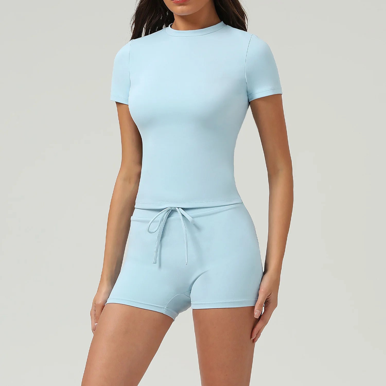 New Spring Women's Tracksuit Outdoor Outfit Matching Lounge Wear Two Piece Set Women Clothing Padded Nude Feel Elastic Yoga Sets