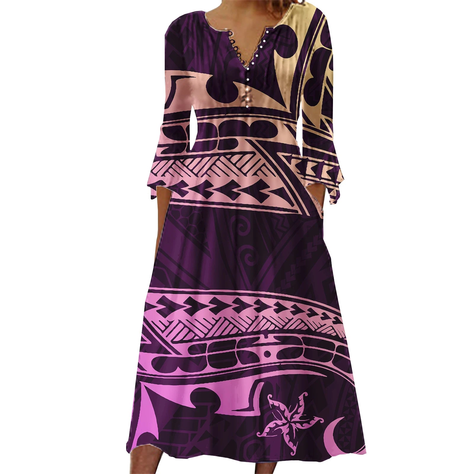 Custom Evening Dresses Women Lady Elegant Skirt Womens Summer Dresses Polynesian Samoan Tribal Printed Womens Clothing 2023
