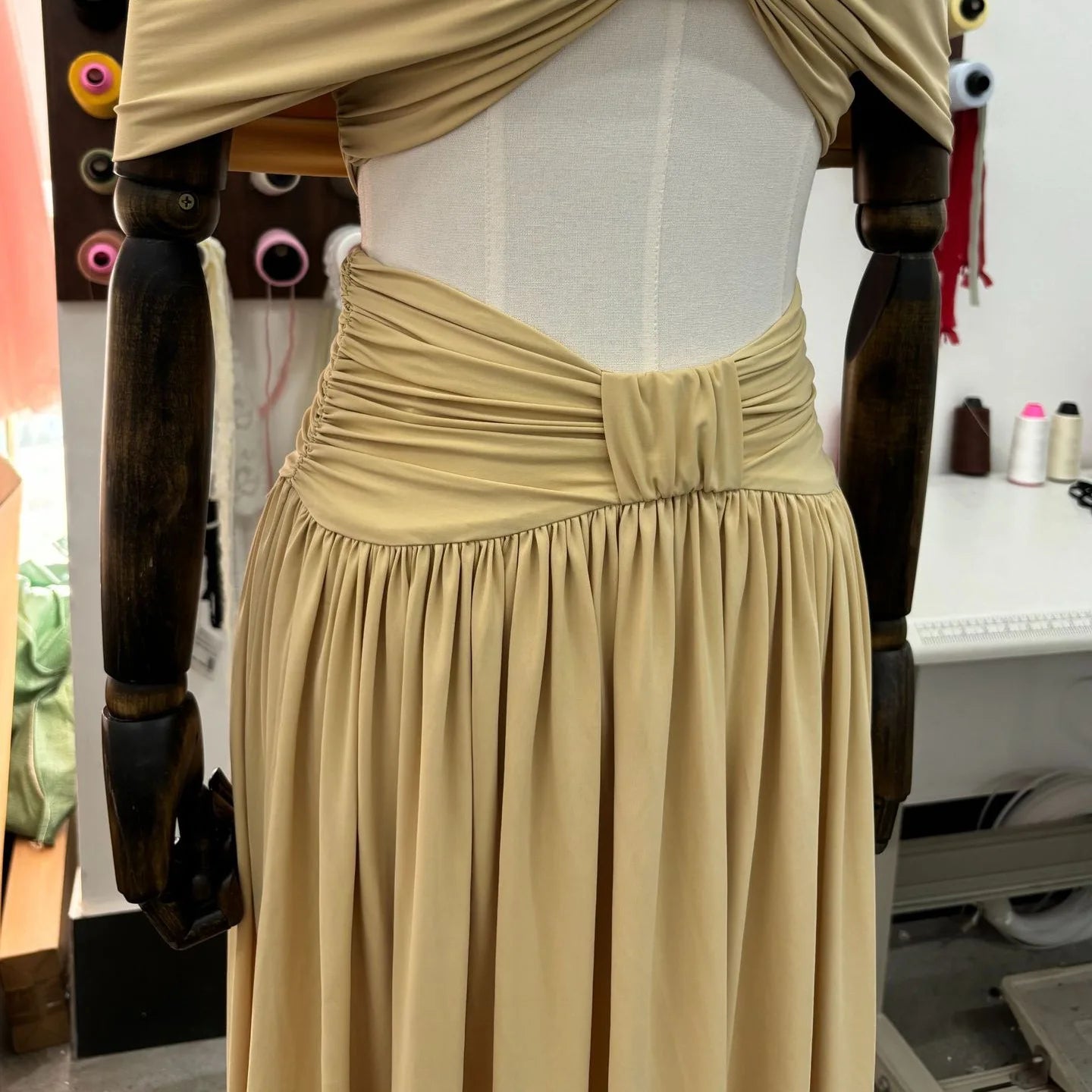 Cross-Border Winter Sexy Strapless Short Crop Top & Loose Fit Low-Waist Solid Long Skirt Set Spliced Design Women's Clothing