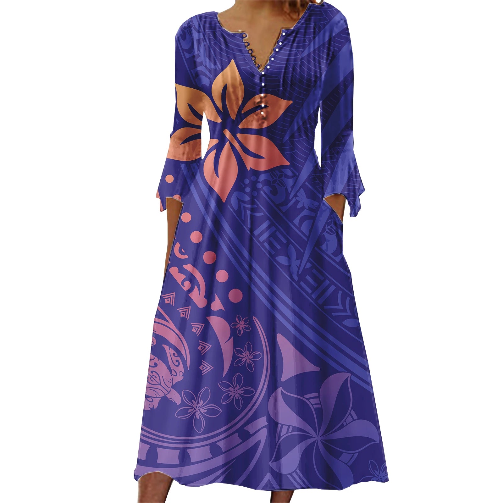 Custom Evening Dresses Women Lady Elegant Skirt Womens Summer Dresses Polynesian Samoan Tribal Printed Womens Clothing 2023