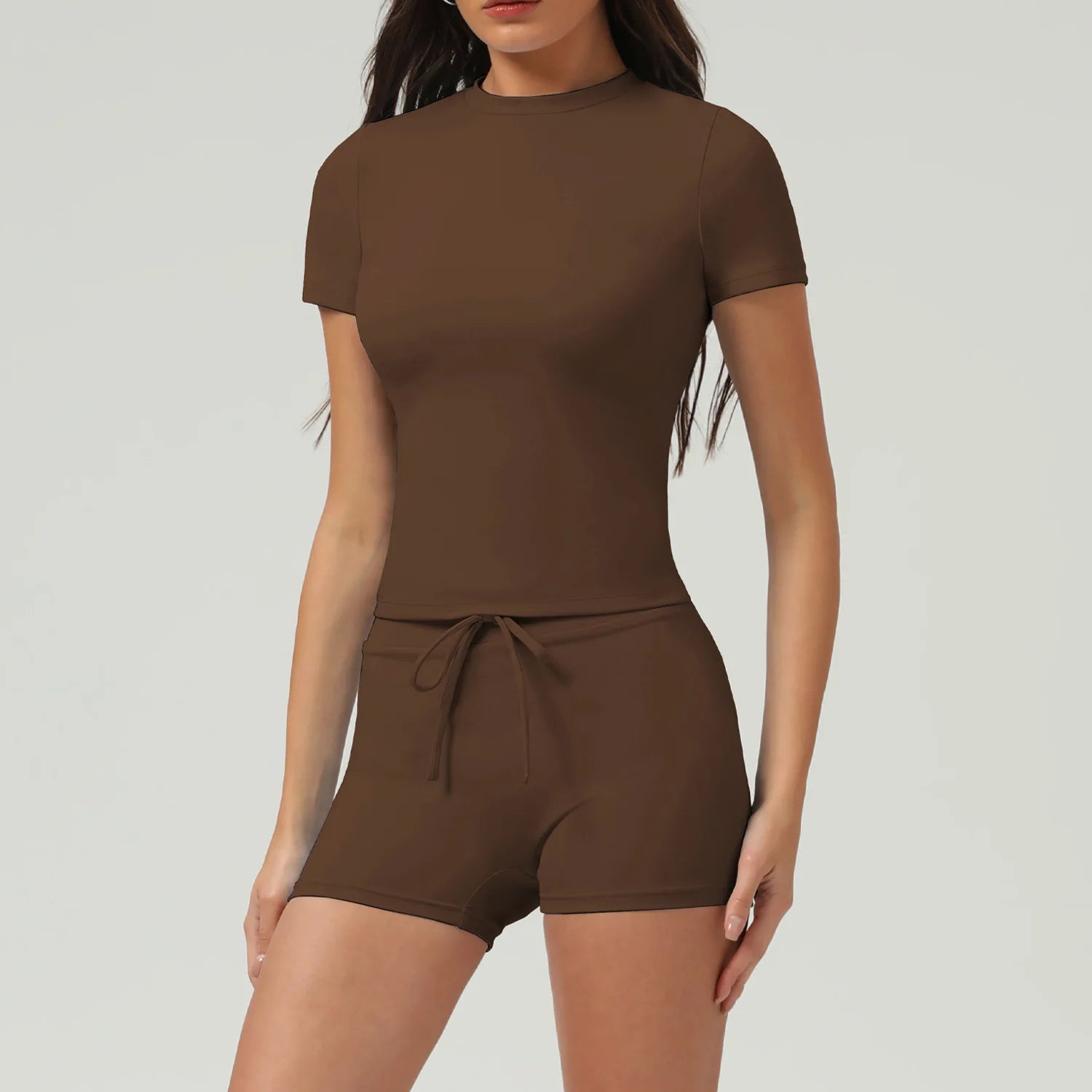 New Spring Women's Tracksuit Outdoor Outfit Matching Lounge Wear Two Piece Set Women Clothing Padded Nude Feel Elastic Yoga Sets