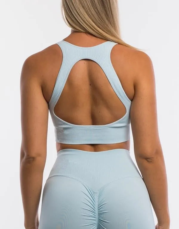 EU Size Hollow Custom Yoga Sets Gym Sets Clothing Woman's Seamless Workout Sets Fitness Clothing