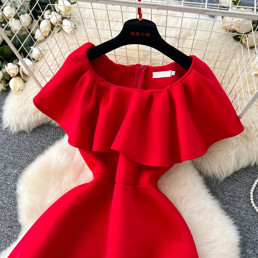 Women's Elegant Casual Midi Dresses Solid Style for Summer Dinners Office Parties Casual Outings Manufactured Women's Clothing