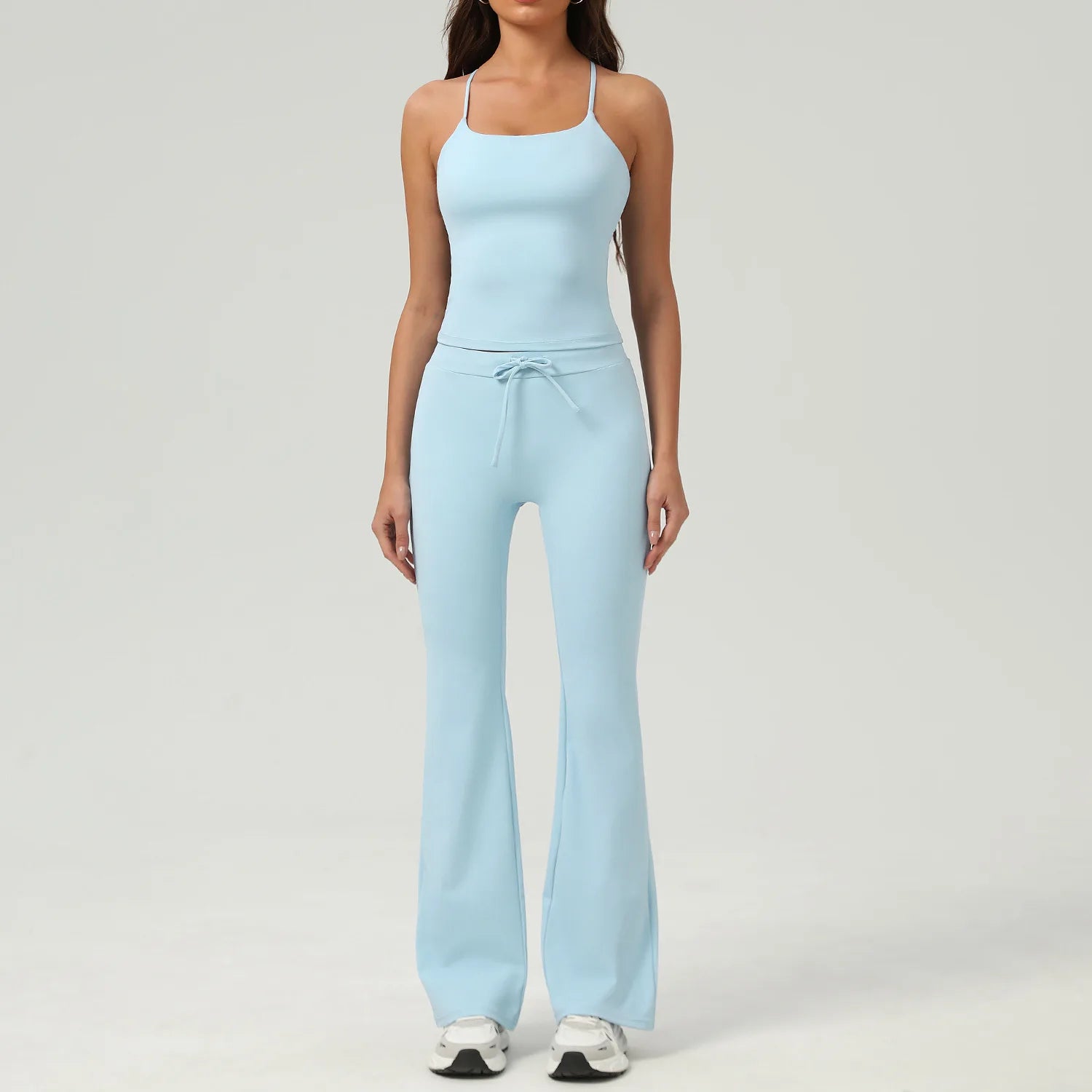 New Spring Women's Tracksuit Outdoor Outfit Matching Lounge Wear Two Piece Set Women Clothing Padded Nude Feel Elastic Yoga Sets