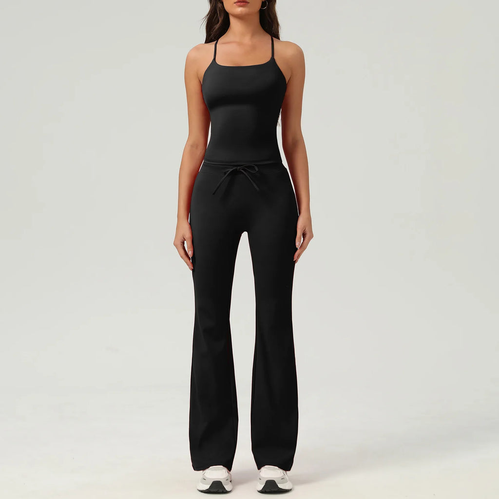 New Spring Women's Tracksuit Outdoor Outfit Matching Lounge Wear Two Piece Set Women Clothing Padded Nude Feel Elastic Yoga Sets