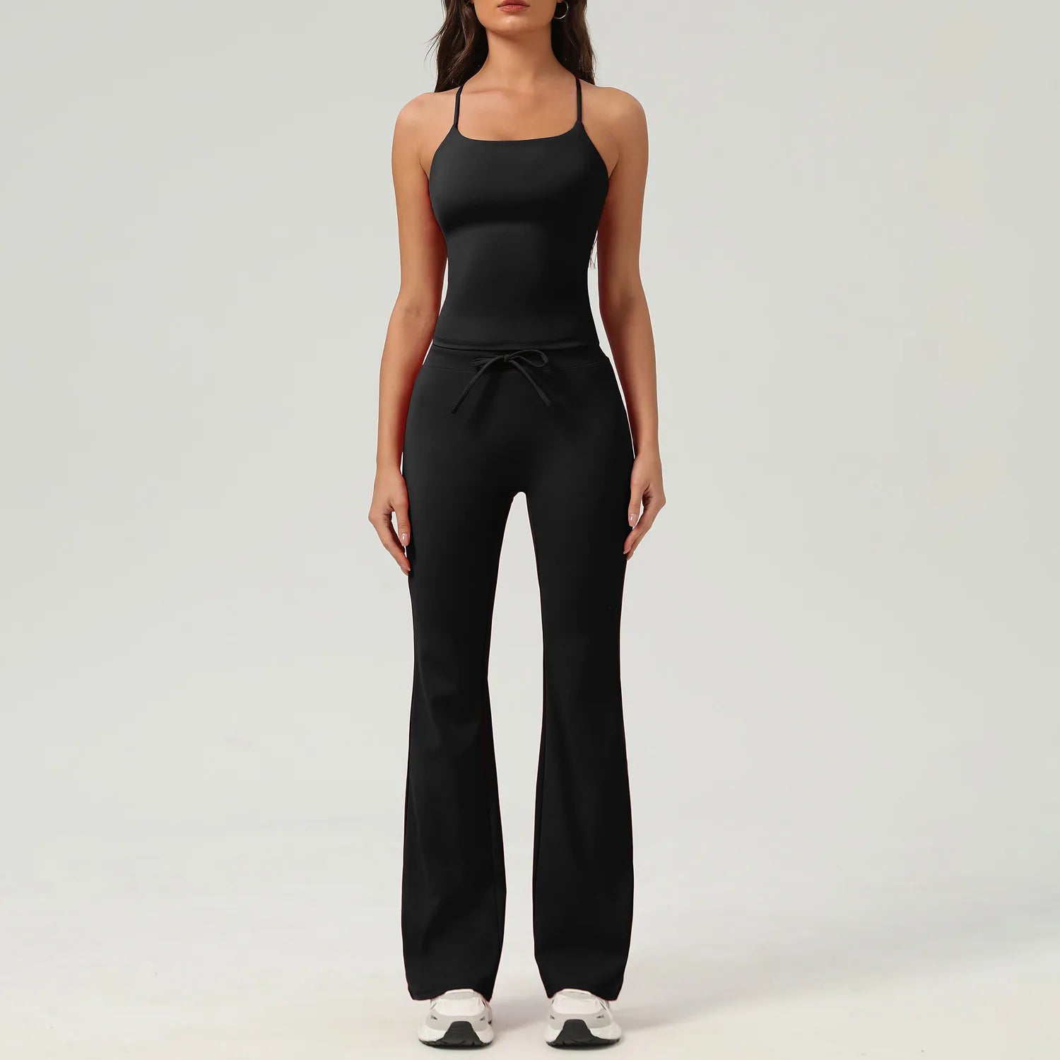 New Spring Women's Tracksuit Outdoor Outfit Matching Lounge Wear Two Piece Set Women Clothing Padded Nude Feel Elastic Yoga Sets