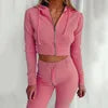 Women's Spring Autumn Sweatshirt Female Clothing Sets Trouser Sport Home Sportswear Sets
