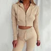 Women's Spring Autumn Sweatshirt Female Clothing Sets Trouser Sport Home Sportswear Sets