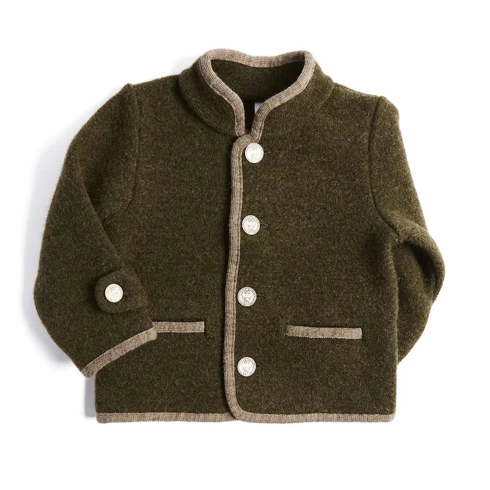 Children's clothing autumn winter British lamb wool children's coat baby windbreaker double-sided woolen single-breasted jacket