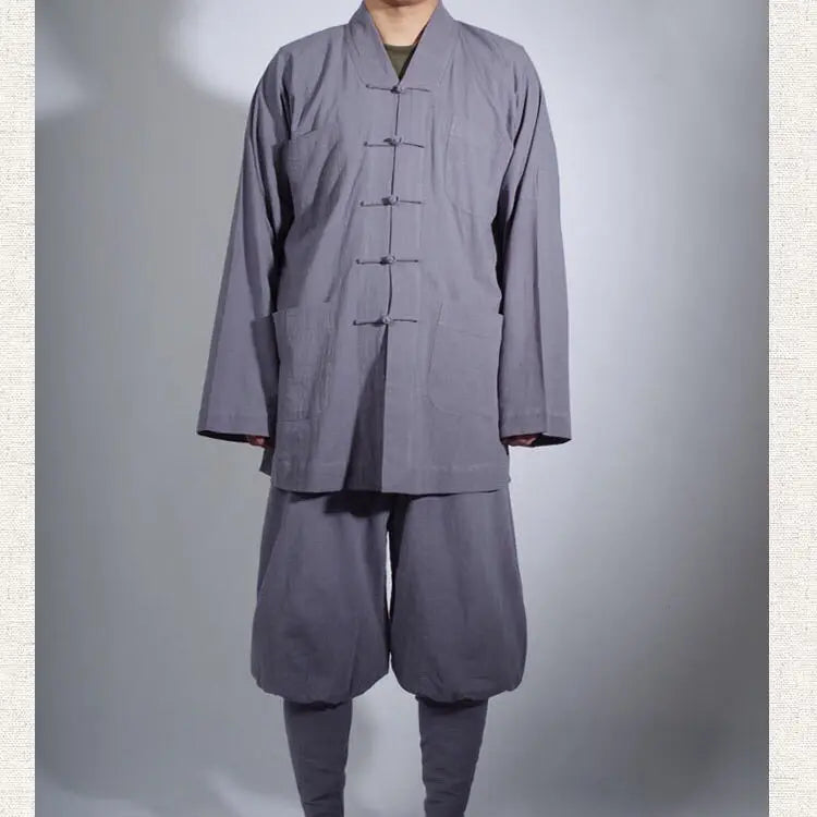 Chinese Traditional Clothings for Monk Costume Buddhist Clothing Monk Robe Taoism Tibetan Clothes Meditation Zen Shaolin Hanfu